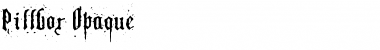 Download Pillbox Opaque Font Download Pillbox Opaque Font