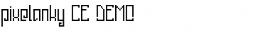 Download pixelanky CE DEMO Font Download pixelanky CE DEMO Font