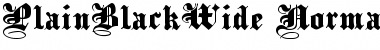 Download PlainBlackWide Font Download PlainBlackWide Font