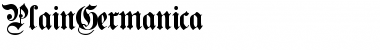 Download PlainGermanica Font Download PlainGermanica Font