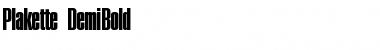 Download Plakette-DemiBold Font Download Plakette-DemiBold Font