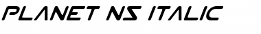 Download Planet NS Italic Font Download Planet NS Italic Font