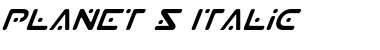 Download Planet S Italic Font Download Planet S Italic Font