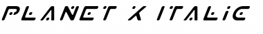 Download Planet X Italic Font Download Planet X Italic Font