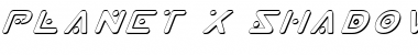 Download Planet X Shadow Italic Font Download Planet X Shadow Italic Font