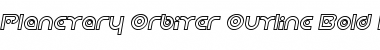 Download Planetary Orbiter Outline Font Download Planetary Orbiter Outline Font