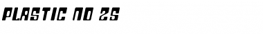 Download Plastic No.25 Font Download Plastic No.25 Font