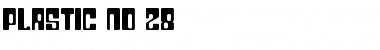 Download Plastic No.28 Font Download Plastic No.28 Font