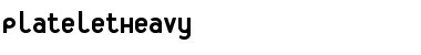 Download PlateletHeavy Font Download PlateletHeavy Font