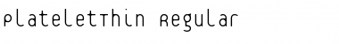 Download PlateletThin Font Download PlateletThin Font