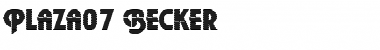 Download Plaza07 Becker Font Download Plaza07 Becker Font
