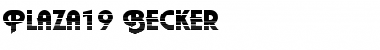 Download Plaza19 Becker Font Download Plaza19 Becker Font