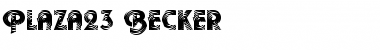 Download Plaza23 Becker Font Download Plaza23 Becker Font