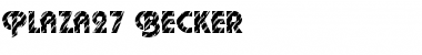 Download Plaza27 Becker Font Download Plaza27 Becker Font