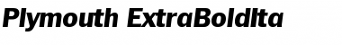 Download Plymouth-ExtraBoldIta Font Download Plymouth-ExtraBoldIta Font