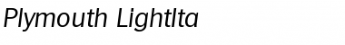 Download Plymouth-LightIta Font Download Plymouth-LightIta Font