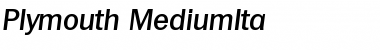 Download Plymouth-MediumIta Font Download Plymouth-MediumIta Font
