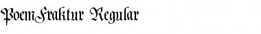 Download PoemFraktur Font Download PoemFraktur Font