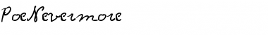 Download PoeNevermore Font Download PoeNevermore Font