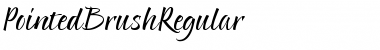 Download PointedBrush Font Download PointedBrush Font