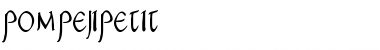 Download PompejiPetit Font Download PompejiPetit Font
