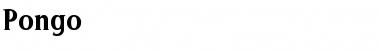 Download Pongo Font Download Pongo Font