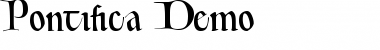 Download Pontifica Demo Font Download Pontifica Demo Font