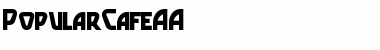 Download PopularCafeAA Font Download PopularCafeAA Font
