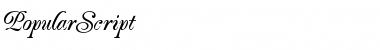Download PopularScript Font Download PopularScript Font