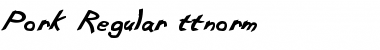 Download Pork Font Download Pork Font
