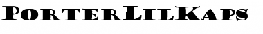 Download PorterLilKaps Font Download PorterLilKaps Font