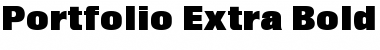 Download Portfolio Extra Bold Font Download Portfolio Extra Bold Font