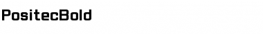 Download PositecBold Font Download PositecBold Font