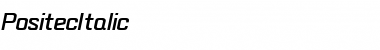 Download PositecItalic Font Download PositecItalic Font