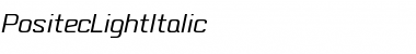 Download PositecLightItalic Font Download PositecLightItalic Font