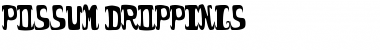 Download possum droppings. Font Download possum droppings. Font