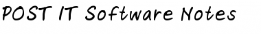 Download POST-IT Software Notes Font Download POST-IT Software Notes Font