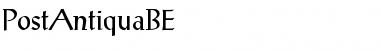 Download PostAntiquaBE Font Download PostAntiquaBE Font
