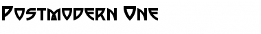 Download Postmodern One Font Download Postmodern One Font