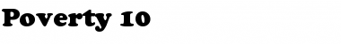 Download Poverty 10 Font Download Poverty 10 Font