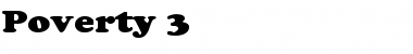 Download Poverty 3 Font Download Poverty 3 Font