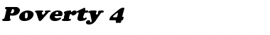 Download Poverty 4 Font Download Poverty 4 Font