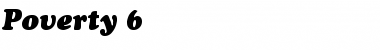 Download Poverty 6 Font Download Poverty 6 Font