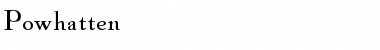 Download Powhatten Font Download Powhatten Font