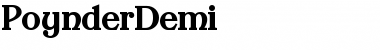 Download PoynderDemi Font Download PoynderDemi Font