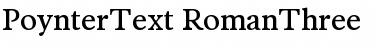 Download PoynterText-RomanThree Font Download PoynterText-RomanThree Font