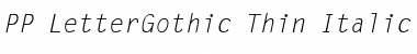 Download PP-LetterGothic Font Download PP-LetterGothic Font
