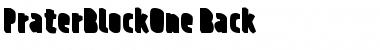 Download PraterBlockOne-Back Font Download PraterBlockOne-Back Font