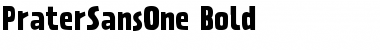 Download PraterSansOne-Bold Font Download PraterSansOne-Bold Font
