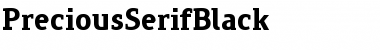 Download PreciousSerifBlack Font Download PreciousSerifBlack Font